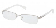 Prada PR 57OV Eyeglasses Eyeglasses - 1AP1O1 Silver Demi Shiny