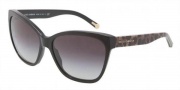 Dolce & Gabbana DG4114 Sunglasses Sunglasses - 25258G Black / Gray Gradient 