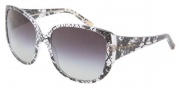 Dolce & Gabbana DG4116 Sunglasses Sunglasses - 19018G Black Lace / Gray Gradient