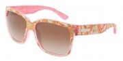 Dolce & Gabbana DG6063 Sunglasses Sunglasses - 250613 Sicilian Carretto Pink / Brown Gradient
