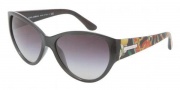 Dolce & Gabbana DG6064 Sunglasses Sunglasses - 25108G Dark Gray / Transparent Gray Gradient