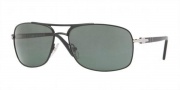 Persol PO2407S Sunglasses Sunglasses - 968/31 Matte Black / Crystal Green
