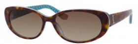 Juicy Couture Juicy 524/S Sunglasses Sunglasses - 0RG4 Tortoise Aqua (Y6 Brown Gradient Lens)