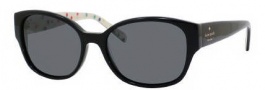 Kate Spade Grady/P/S Sunglasses Sunglasses - 807P Black (RA Gray Polarized Lens)