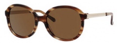 Kate Spade Albertine/P/S Sunglasses Sunglasses - 1N6P Striated Brown (VW Brown Polarized Lens)
