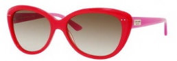 Kate Spade Angelique/S Sunglasses Sunglasses - 0JUY Pink Orange (RY Brown Gradient Lens)