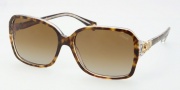 Coach HC8009 Sunglasses Frances Sunglasses - 5049T5 Tortoise Crystal / Polarized Brown Bradient