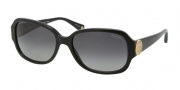 Coach HC8015 Sunglasses Allie Sunglasses - 5002T3 Black / Polarized Gray Gradient