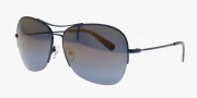 Tory Burch TY6020 Sunglasses Sunglasses - 122/33 Navy / Blue Mirror Gold