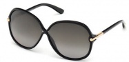 Tom Ford FT0224 Islay Sunglasses Sunglasses - 01F Shiny Black / Gradient Brown