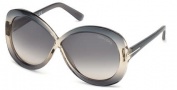 Tom Ford FT0226 Margot Sunglasses Sunglasses - 20B Grey / Gradient Smoke