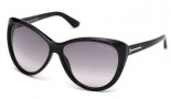 Tom Ford FT0230 Malin Sunglasses Sunglasses - 01B Shiny Black / Gradient Smoke