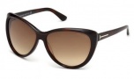 Tom Ford FT0230 Malin Sunglasses Sunglasses - 52F Dark Havana / Gradient Brown