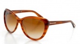 Tom Ford FT0230 Malin Sunglasses Sunglasses - 65F Horn / Gradient Brown