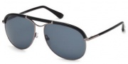 Tom Ford FT0235 Marco Sunglasses Sunglasses - 12A Shiny Dark Ruthenium