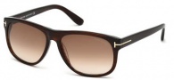 Tom Ford FT0236 Olivier Sunglasses Sunglasses - 50P Dark Brown / Gradient Green