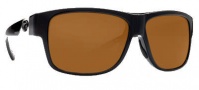 Costa Del Mar Caye Sunglasses Black Frame Sunglasses - Amber / 580P