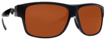 Costa Del Mar Caye Sunglasses Black Frame Sunglasses - Copper / 580P