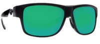 Costa Del Mar Caye Sunglasses Black Frame Sunglasses - Gree Mirror / 400G