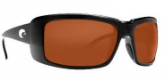 Costa Del Mar Cheeca Sunglasses Black Frame Sunglasses - Blue Mirror / 580G