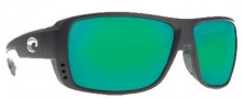 Costa Del Mar Double Haul Sunglasses Black Frame Sunglasses - Green Mirror / 400G