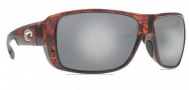 Costa Del Mar Double Haul Sunglasses Tortoise Frame Sunglasses - Silver Mirror / 580G