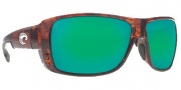 Costa Del Mar Double Haul Sunglasses Tortoise Frame Sunglasses - Green Mirror / 400G