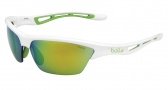 Bolle Tempest Sunglasses Sunglasses - 11819 Shiny White Green Edge / Green Emerald