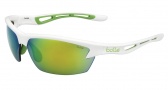 Bolle Bolt Sunglasses Sunglasses - 11773 Shiny White Green Edge / Modulator Green Emerald oleo AF