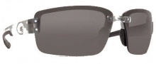 Costa Del Mar Galveston Sunglasses - Silver Frame Sunglasses - Gray / 580P