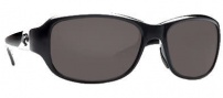Costa Del Mar Las Olas Sunglasses- Black Frame Sunglasses - Gray / 580P