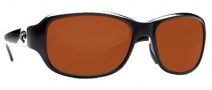Costa Del Mar Las Olas Sunglasses- Black Frame Sunglasses - Copper / 580G