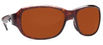 Costa Del Mar Las Olas Sunglasses - Tortoise Frame Sunglasses - Copper / 580P