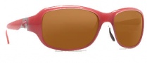 Costa Del Mar Las Olas Sunglasses - Coral White Frame Sunglasses - Dark Amber / 400G