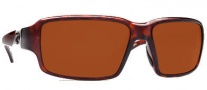 Costa Del Mar Peninsula Sunglasses - Tortoise Frame Sunglasses - Copper / 580G