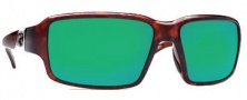 Costa Del Mar Peninsula Sunglasses - Tortoise Frame Sunglasses - Green Mirror / 580G