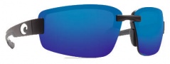 Costa Del Mar Seadrift Sunglasses - Black Frame Sunglasses - Blue Mirror / 580P