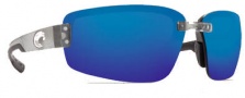 Costa Del Mar Seadrift Sunglasses - Silver Frame Sunglasses - Blue Mirror / 580P