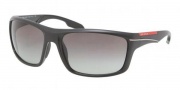 Prada Sport PS 01NS Sunglasses Sunglasses - 1B03M1 Demi Shiny Black / Gray Gradient