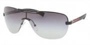 Prada Sport PS 52NS Sunglasses Sunglasses - 1BO3M1 Black Demi Shiny / Gray Gradient