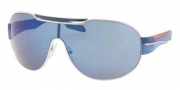 Prada Sport PS 56NS Sunglasses Sunglasses - 1BC9P1 Silver / Blue Mirror
