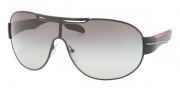 Prada Sport PS 56NS Sunglasses Sunglasses - 1BO3M1 Black Demi Shiny / Gray Gradient
