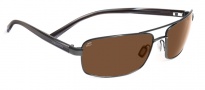 Serengeti San Remo Sunglasses Sunglasses - 7608 ShinyGunmetal Gray Stripe / Drivers