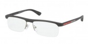 Prada Sport PS 04CV Eyeglasses Eyeglasses - 1BO1O1 Gunmetal Demi Shiny