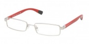 Prada Sport PS 53CV Eyeglasses Eyeglasses - 1AP1O1 Silver Demi Shiny