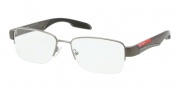 Prada Sport PS 55CV Eyeglasses Eyeglasses - 7CQ1O1 Gunmetal Demi Shiny