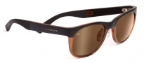 Serengeti Milano Sunglasses Sunglasses - 7662 Satin Dark Brown / Shiny Cognac Drivers Gold Polarized