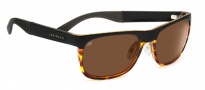 Serengeti Nico Sunglasses Sunglasses - 7646 Satin Black / Shiny Drivers Dark Tortoise