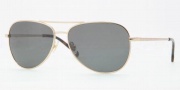 Brooks Brothers BB4001S Sunglasses Sunglasses - 10019A Gold / Green Solid Polarized