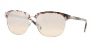 DKNY DY4091 Sunglasses Sunglasses - 35483D Pink Tortoise / Beige Mirror Silver Gradient